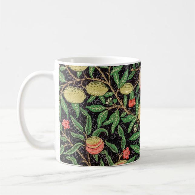 William Morris frukt granatäpple blommönster Kaffemugg (Vänster)