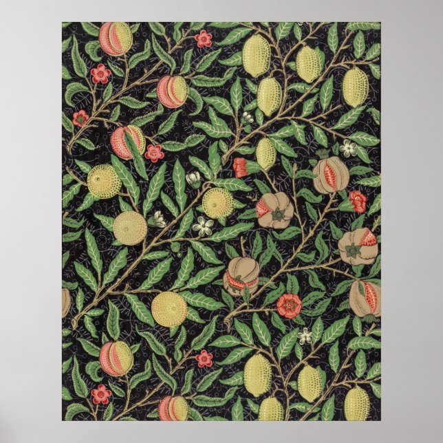 William Morris fruktmönster (1862)  Poster (Framsidan)
