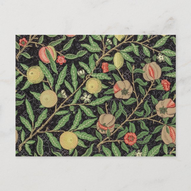 William Morris fruktmönster (1862)  Vykort (Framsida)