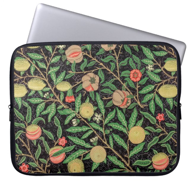 William Morris - Fruktmönster Laptop Fodral (Framsidan)