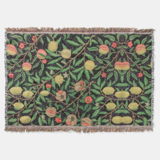 William Morris fruktmönster Vintage Filt