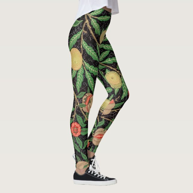 William Morris fruktmönster Vintage Leggings (Höger)