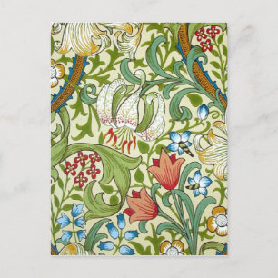William Morris Garden Lily Fine Art Vykort
