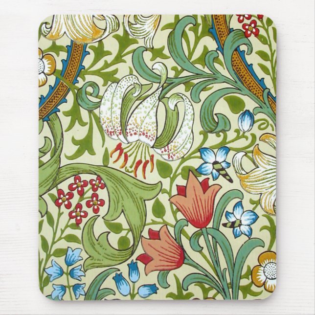 William Morris Garden Lily Tapet Musmatta (Framsidan)