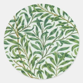William Morris Garden Löv Mönster Stickers Runt Klistermärke