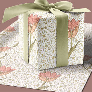 William Morris Garden Tulip Blommönster Presentpapper