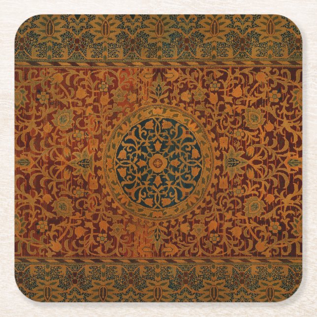 William Morris gobeläng matta rullmatta Underlägg Papper Kvadrat (Framsidan)