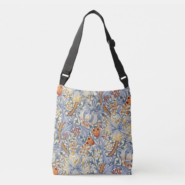 William Morris Gold Lily viktoriansk tapet Axelväska (Framsida)