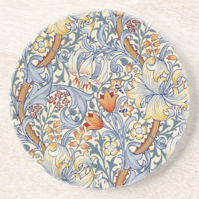 William Morris Gold Lily viktoriansk tapet Underlägg (Framsidan)