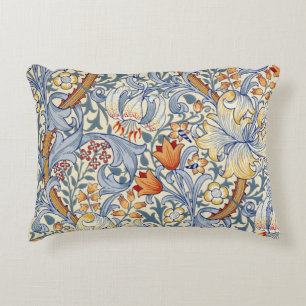 William Morris Gold Lily viktorianskt tapet Prydnadskudde