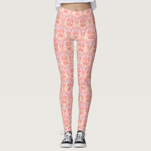 William Morris Golden Bough Red Fleece Blanket Leggings