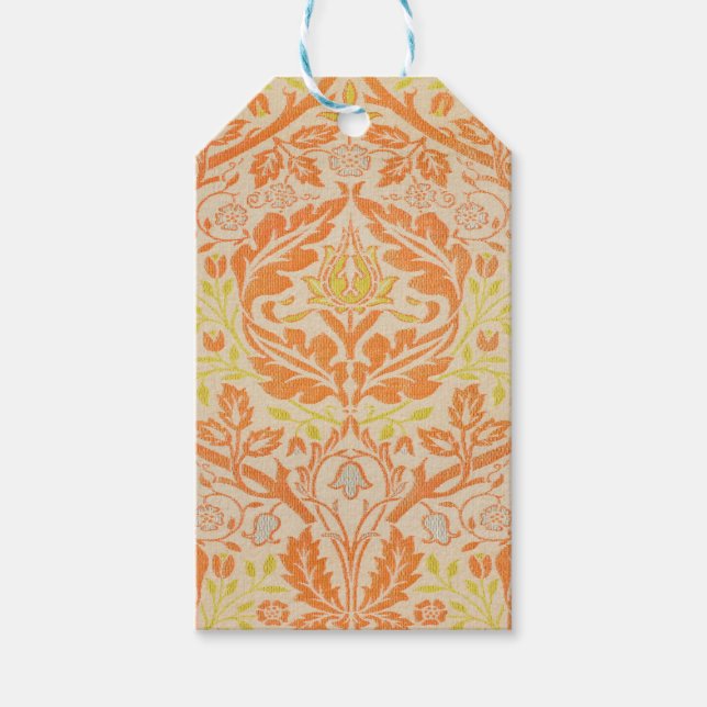 William Morris Golden Bough Tapestry Mönster Presentetikett (Framsidan)