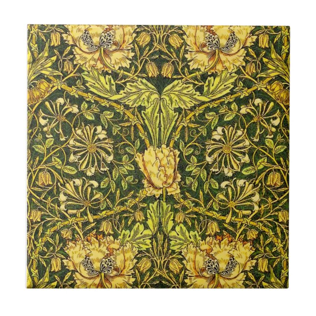 William Morris Golden, honeysuckle 2 Kakelplatta (Framsidan)