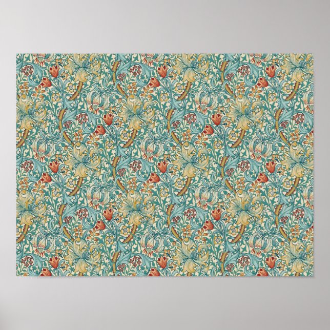 William Morris "Golden Lily" 3 Poster (Framsidan)