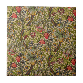 William Morris Golden Lily Antique Kakelplatta