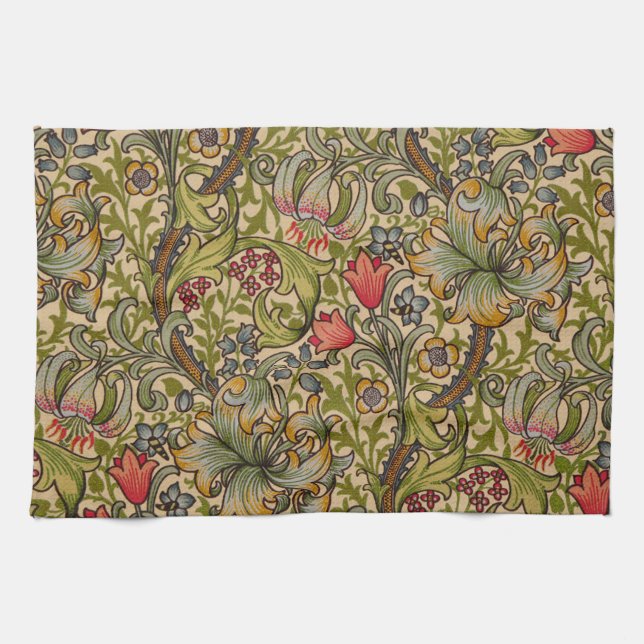 William Morris Golden Lily Antique Kökshandduk (Horisontell)