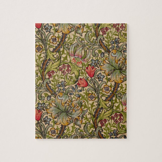 William Morris Golden Lily Antique Pussel (Vertikal)