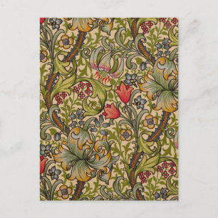 William Morris Golden Lily Antique Vykort
