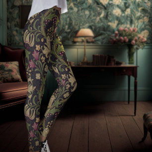 William Morris Golden Lily Art nouveau Blommigt Leggings