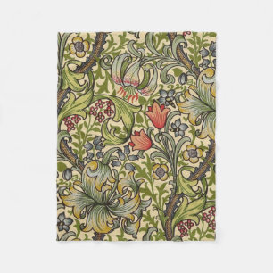 William Morris Golden Lily återställde Mönster Fleecefilt
