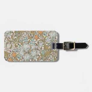 William Morris Golden Lily Blå Guld Klassisk Bagagebricka