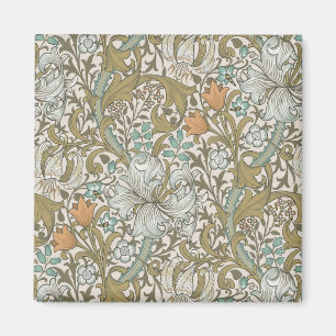William Morris Golden Lily Blå Guld Klassisk Magnet