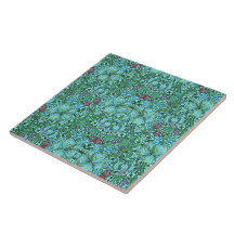 William Morris Golden Lily Blommigt Flowers Blue
