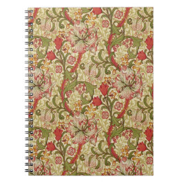 William Morris Golden Lily Blommönster Anteckningsbok