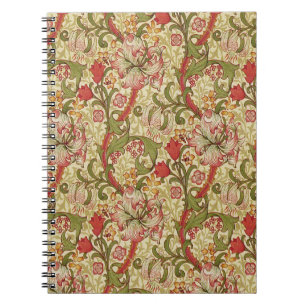 William Morris Golden Lily Blommönster Anteckningsbok