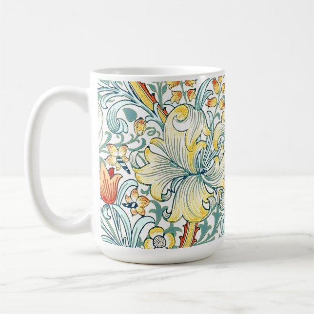 William Morris Golden Lily Blommönster Kaffemugg (Vänster)