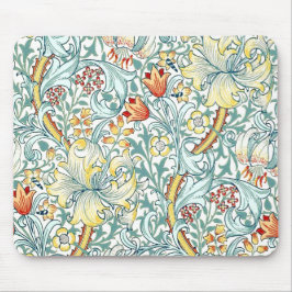 William Morris Golden Lily Blommönster Musmatta