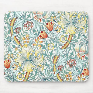 William Morris Golden Lily Blommönster Musmatta