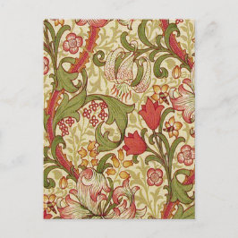 William Morris Golden Lily Blommönster Vykort