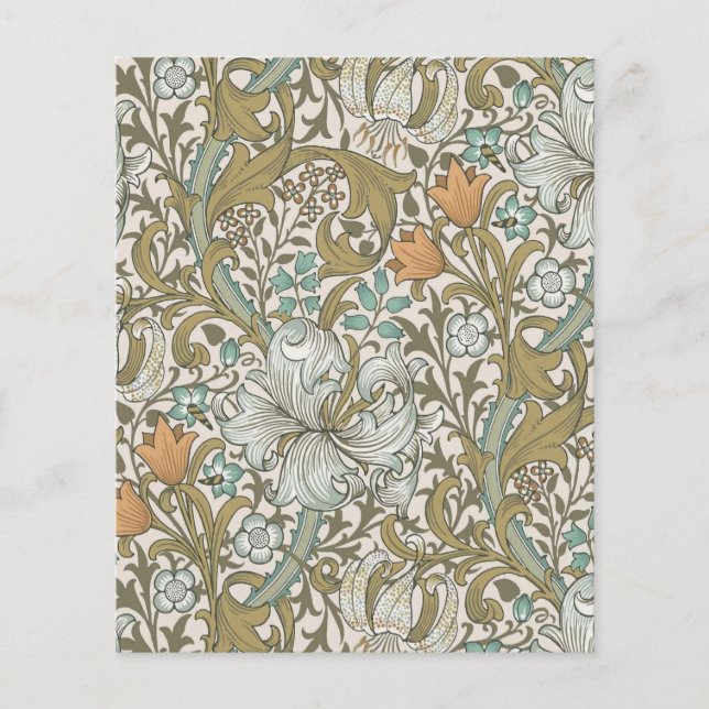 William Morris Golden Lily Blue Guld Classic (Framsida)