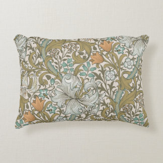 William Morris Golden Lily Blue Guld Classic Prydnadskudde