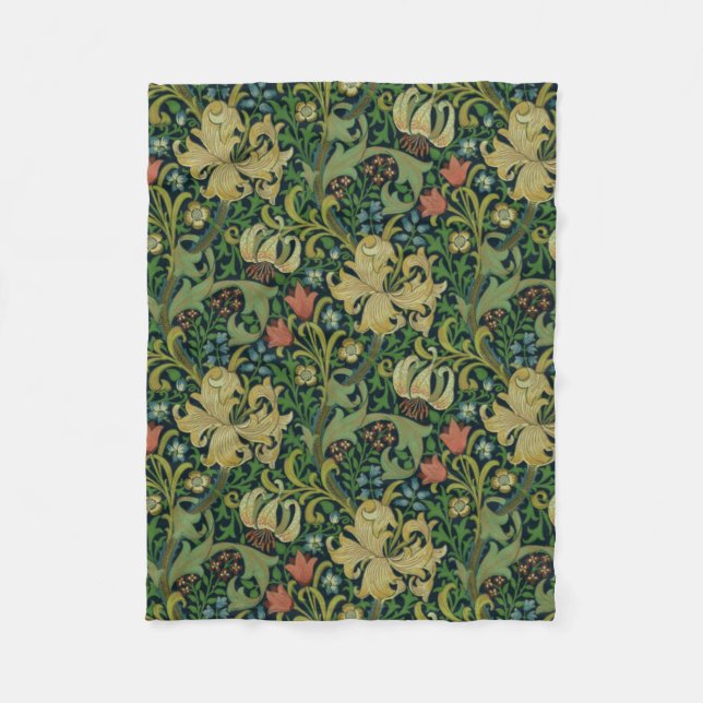 William Morris Golden Lily Fleecefilt (Framsidan)