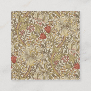 William Morris Golden Lily Fyrkantigt Visitkort