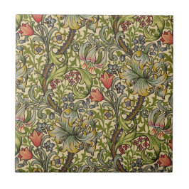 William Morris Golden Lily Kakelplatta