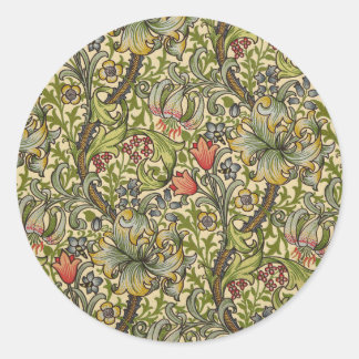 William Morris Golden Lily Runt Klistermärke