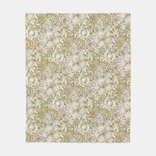 William Morris Golden Lily Trädgård Blomma Klassik Fleecefilt