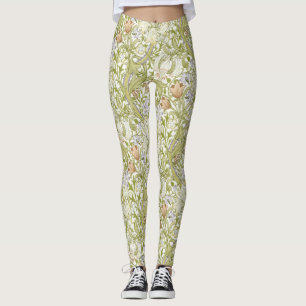 William Morris Golden Lily Trädgård Blomma Klassik Leggings