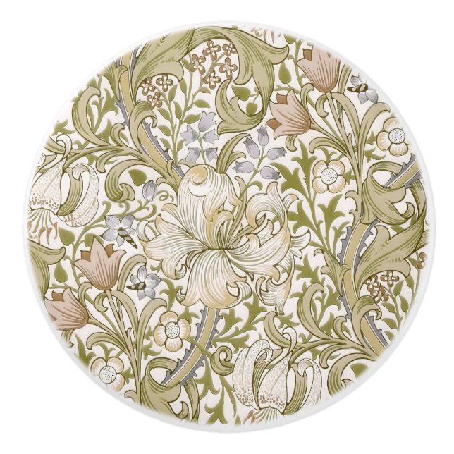 William Morris Golden Lily Trädgård Blomma Klassis Knopp (Framsidan)