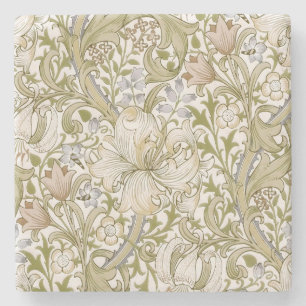 William Morris Golden Lily Trädgård Blomma Klassis Stenunderlägg