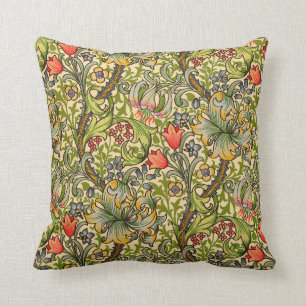 William Morris Golden Lily Vintage Blommigt Design Kudde