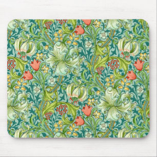 William Morris Golden Lily Vintage Blommigt Design Musmatta