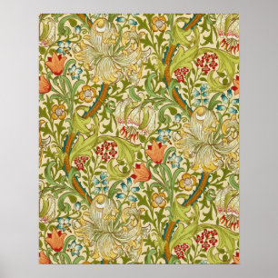 William Morris Golden Lily Vintage Pre-Raphaelite Poster