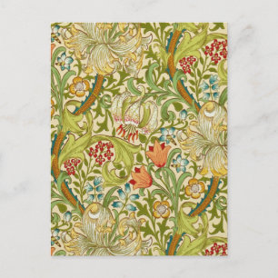 William Morris Golden Lily Vintage Pre-Raphaelite Vykort