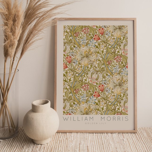 William Morris Golden Lily Wall Art Skriv ut Poster (Skapare uppladdad)