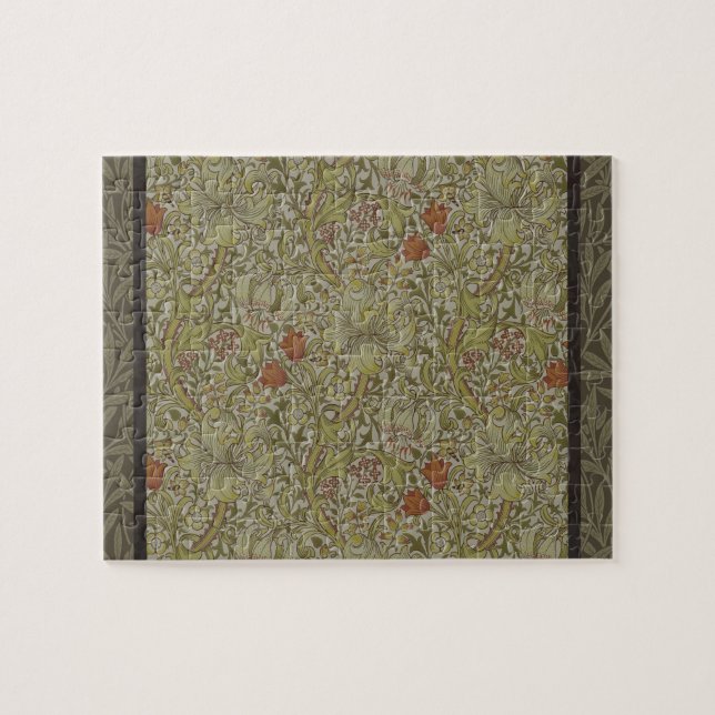 William Morris Golden Lily Willow Bough-mönster Pussel (Horisontell)