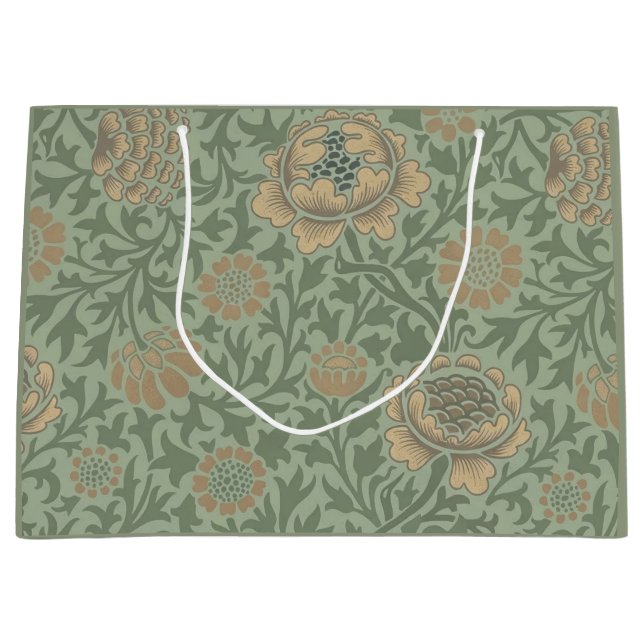 William Morris Grafton Blommönster Sälggrönt  (Framsidan)